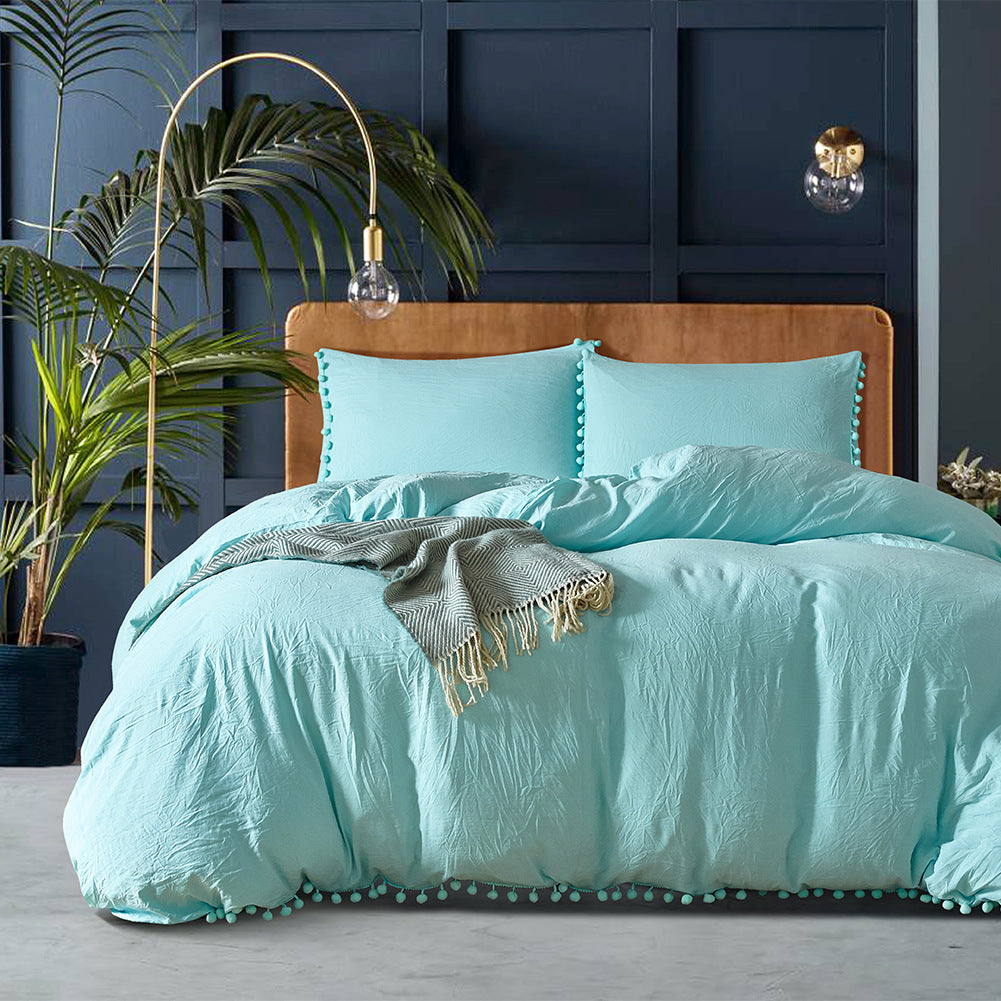 Polyester Duvet Cover Set - Reactive Dye & Sanded Finish