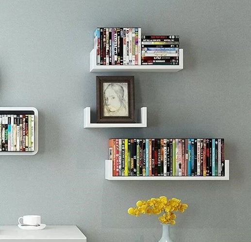 3-Piece Wood U-Shelf Set