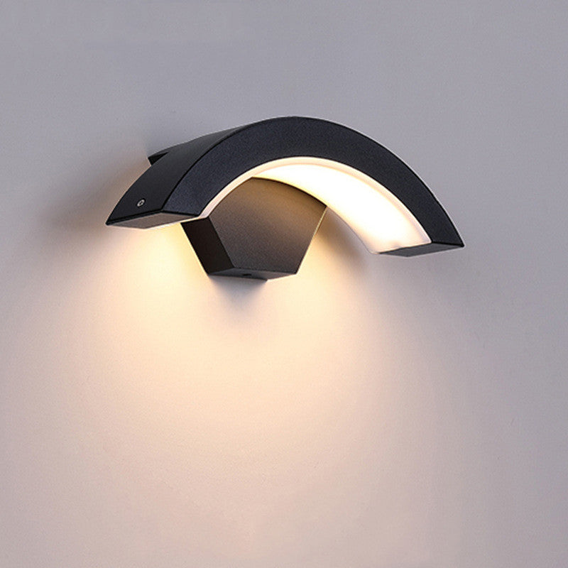 Curved Moon Induction Wall Light
