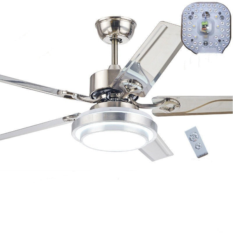 Stylish Home Fan with Built-In Light