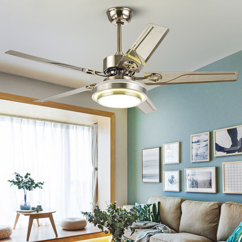 Stylish Home Fan with Built-In Light