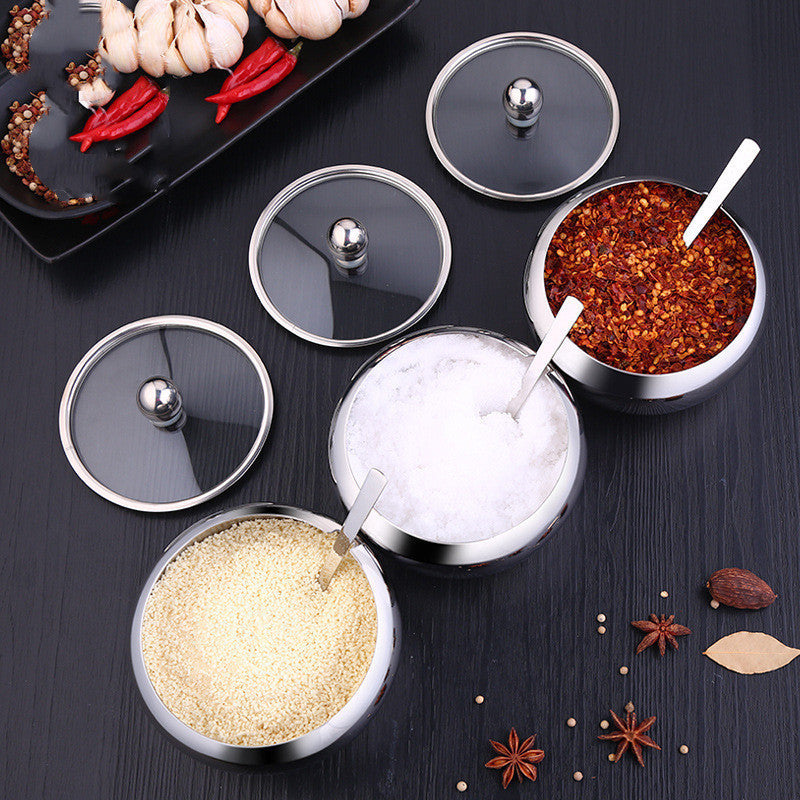 Kitchen Stainless Steel Seasoning Pot