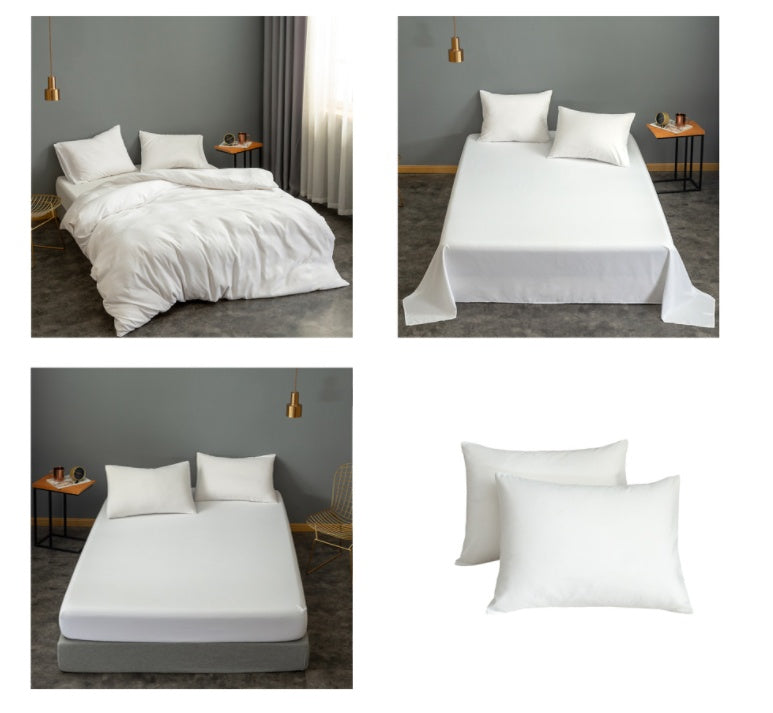 Bedding Brushed Solid Color Quilt Cover