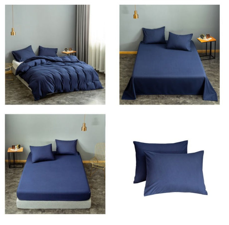 Bedding Brushed Solid Color Quilt Cover