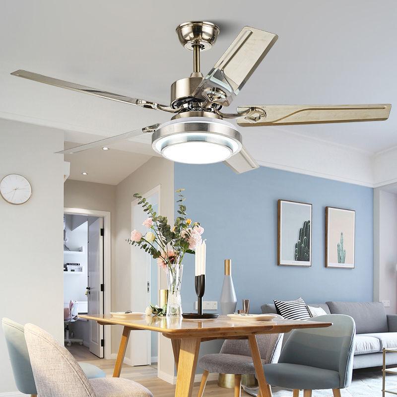 Stylish Home Fan with Built-In Light